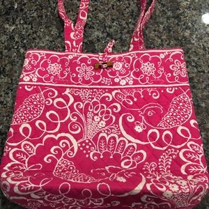 Hot pink Vera Bradley Tote bag